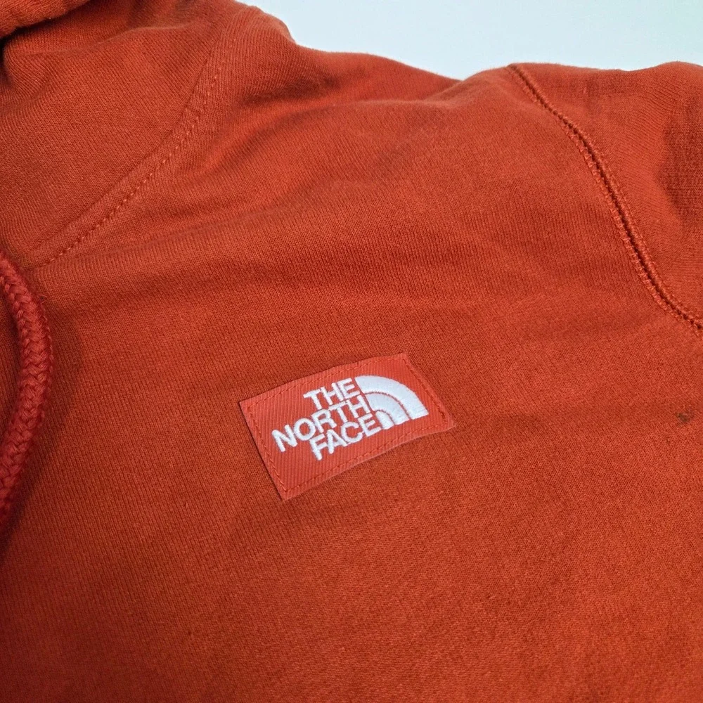 The North Face Men's Orange Pullover Hoodie Size Medium